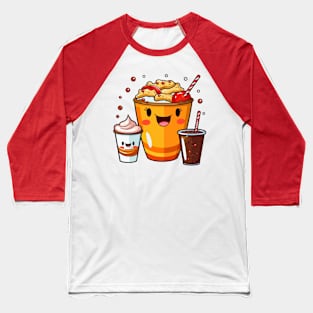 kawaii  junk food T-Shirt cute  funny Baseball T-Shirt